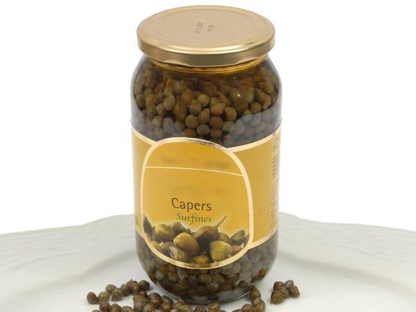 Capers stored in a can
